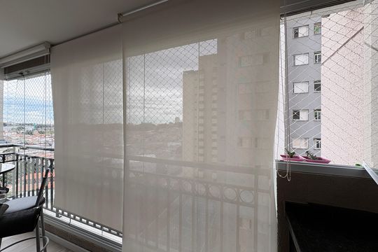 Varanda da Sala de apartamento à venda com 3 quartos, 74m² em Vila Mangalot, São Paulo