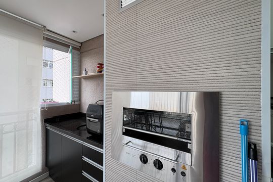 Churrasqueira de apartamento à venda com 3 quartos, 74m² em Vila Mangalot, São Paulo