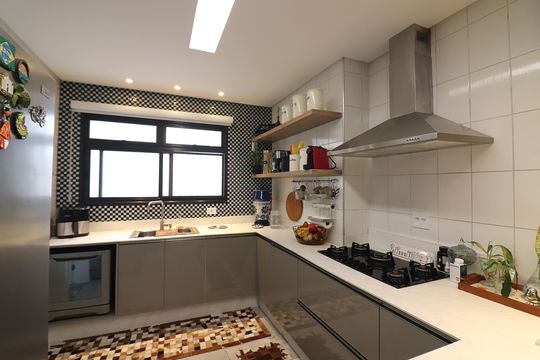 Cozinha  de apartamento para alugar com 3 quartos, 130m² em Vila Caminho do Mar, São Bernardo do Campo