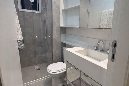 Banheiro de apartamento à venda com 2 quartos, 92m² em Tatuapé, São Paulo