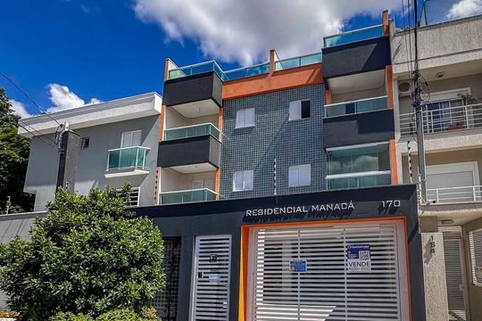Fachada de apartamento à venda com 3 quartos, 69m² em Paraíso, Santo André