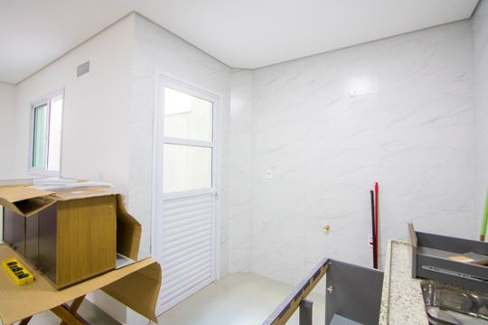 Cozinha de apartamento à venda com 3 quartos, 69m² em Paraíso, Santo André