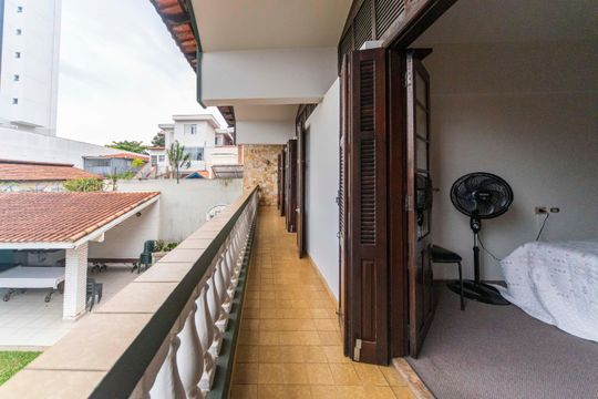Varanda dos Quartos de casa à venda com 3 quartos, 420m² em Campestre, Santo André