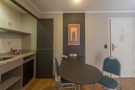 Cozinha de kitnet/studio à venda com 1 quarto, 35m² em Vila Uberabinha, São Paulo