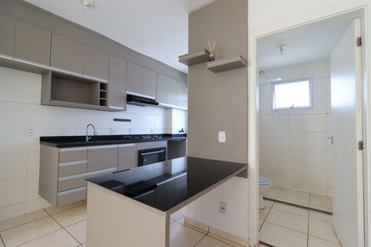 Sala de apartamento para alugar com 2 quartos, 48m² em Antonio Marincek, Ribeirão Preto