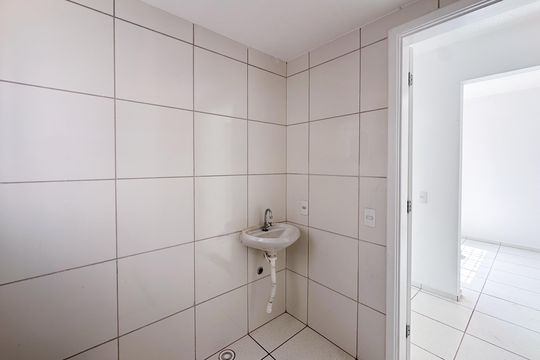 Banheiro Social de apartamento à venda com 2 quartos, 49m² em Cooperativa, São Bernardo do Campo