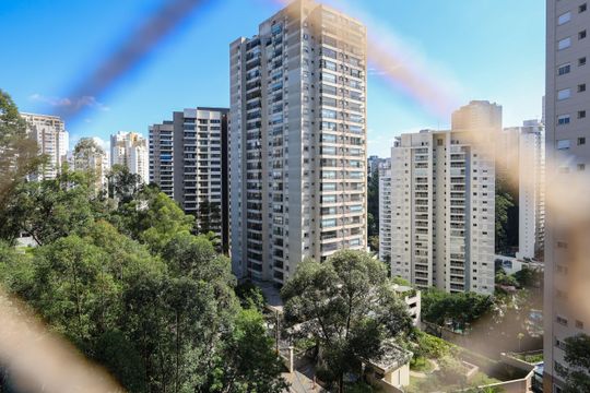 Vista da Suíte de apartamento à venda com 3 quartos, 109m² em Vila Andrade, São Paulo