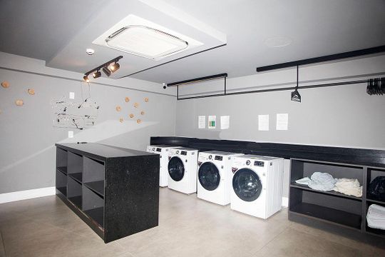 Área Comum - Lavanderia de kitnet/studio à venda com 1 quarto, 34m² em Cidade Baixa, Porto Alegre