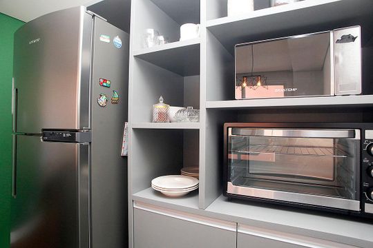 Cozinha de kitnet/studio à venda com 1 quarto, 34m² em Cidade Baixa, Porto Alegre