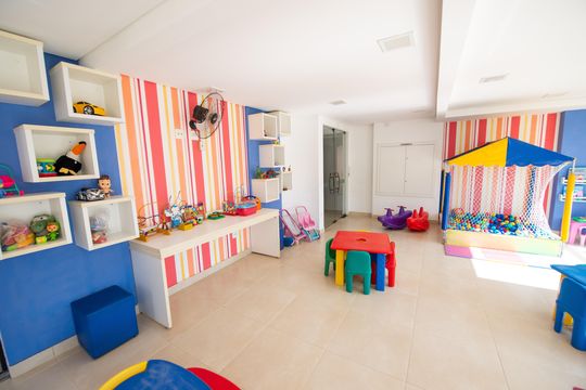 Área comum - Brinquedoteca de apartamento para alugar com 2 quartos, 105m² em Centro, Taubaté