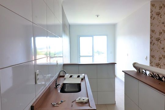 Cozinha e Área de Serviço de apartamento para alugar com 2 quartos, 52m² em Vila Judite, São Bernardo do Campo