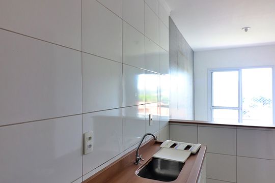 Cozinha e Área de Serviço de apartamento para alugar com 2 quartos, 52m² em Vila Judite, São Bernardo do Campo