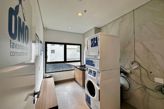 Área comum de apartamento à venda com 1 quarto, 32m² em Campo Belo, São Paulo