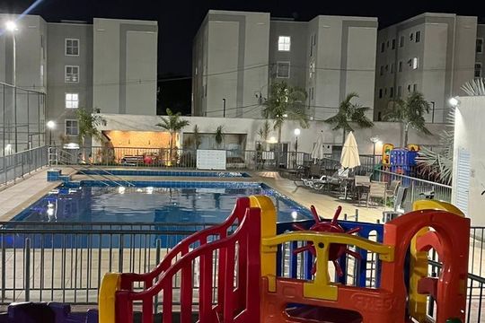Área externa de apartamento para alugar com 2 quartos, 40m² em Tres Barras, Contagem