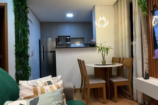 Sala de apartamento para alugar com 2 quartos, 40m² em Tres Barras, Contagem