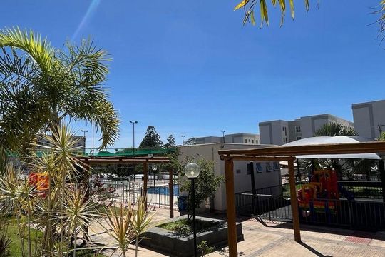 Área externa de apartamento para alugar com 2 quartos, 40m² em Tres Barras, Contagem