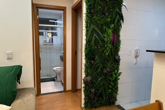 Sala de apartamento para alugar com 2 quartos, 40m² em Tres Barras, Contagem