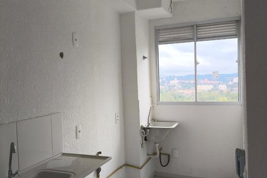 Cozinha de apartamento à venda com 2 quartos, 47m² em Jardim Boa Vista (Zona Oeste), Osasco