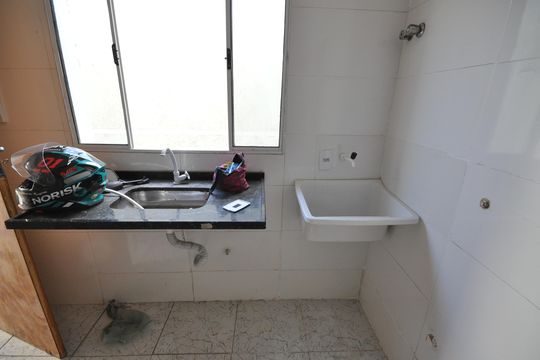 Cozinha e Área de Serviço de apartamento à venda com 2 quartos, 40m² em Parque Edu Chaves, São Paulo