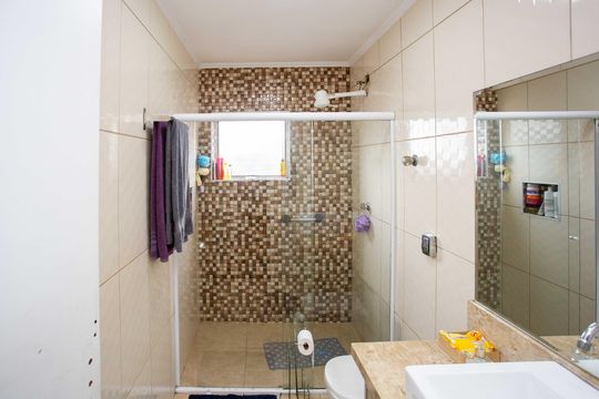Banheiro de apartamento à venda com 2 quartos, 90m² em Vila Diadema, Diadema