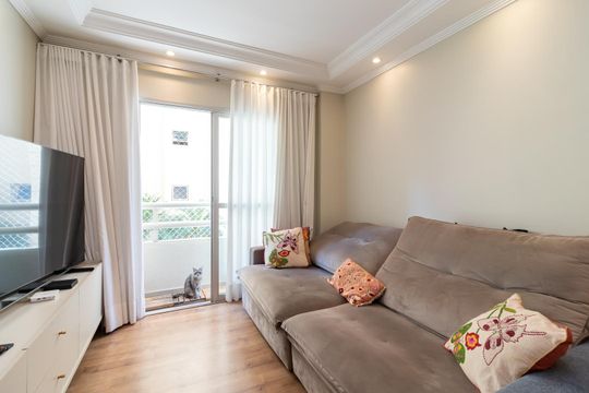 Sala de Estar de apartamento à venda com 2 quartos, 64m² em Mandaqui, São Paulo