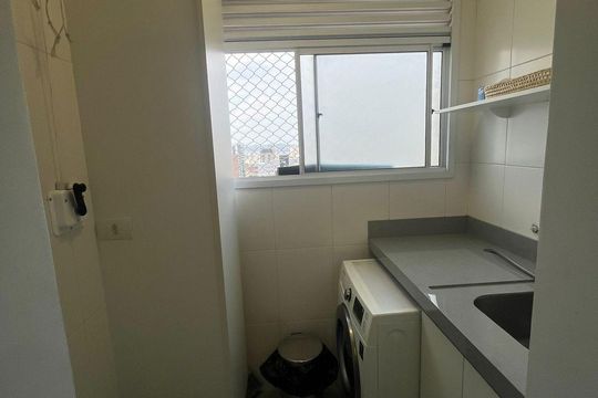 Área de serviço de apartamento para alugar com 2 quartos, 60m² em Campestre, Santo André