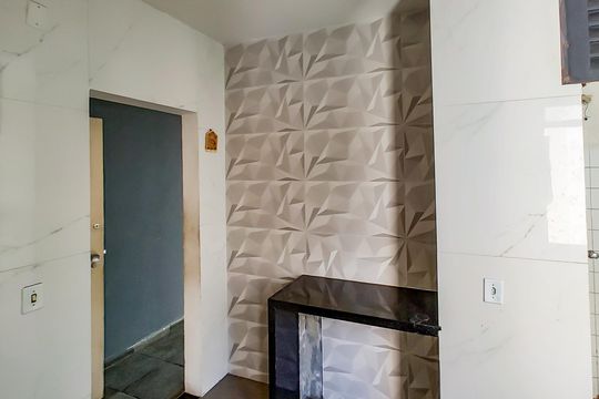 Cozinha de apartamento à venda com 3 quartos, 77m² em Santa Branca, Belo Horizonte