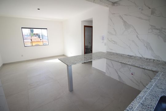 Cozinha de apartamento à venda com 3 quartos, 83m² em Eldorado, Contagem