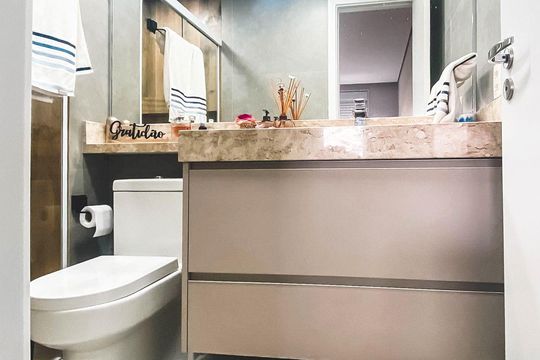 Banheiro de apartamento para alugar com 2 quartos, 60m² em Parque Sao Domingos, São Paulo