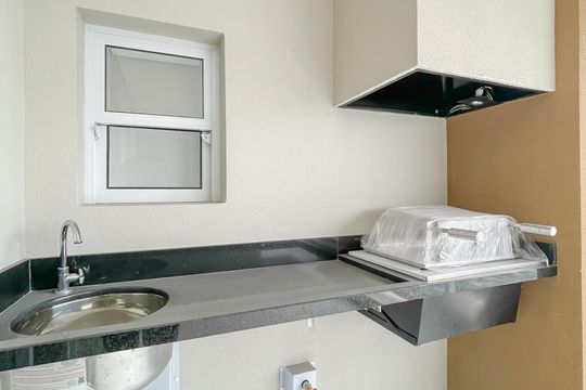 Sacada - Churrasqueira de apartamento à venda com 2 quartos, 77m² em Vila Osasco, Osasco