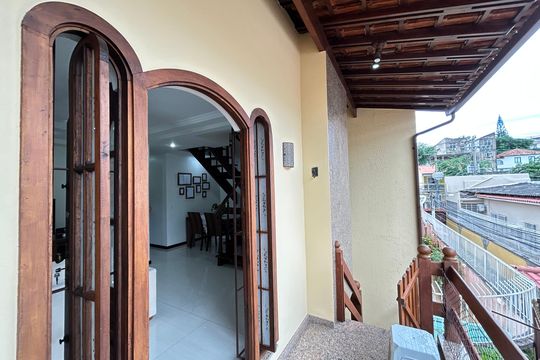 Varanda da Sala de casa de condomínio à venda com 4 quartos, 196m² em Méier, Rio de Janeiro