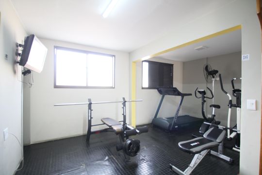 Área comum - Academia de apartamento à venda com 1 quarto, 59m² em Vila Andrade, São Paulo