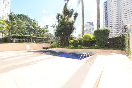 Área comum - Piscina de apartamento à venda com 1 quarto, 59m² em Vila Andrade, São Paulo