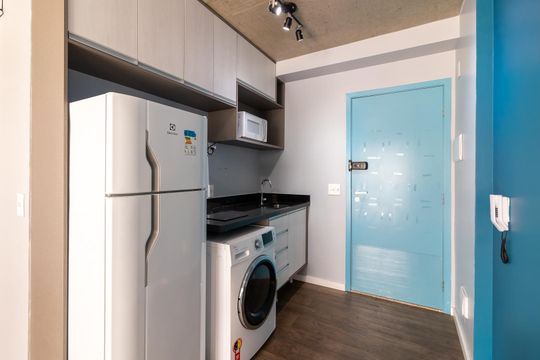 Cozinha de apartamento para alugar com 2 quartos, 46m² em Santana, São Paulo