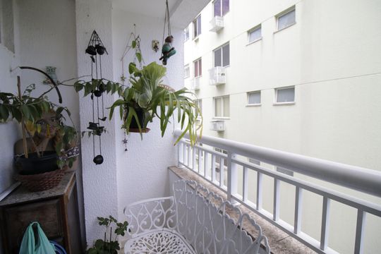 Varanda da Sala de apartamento à venda com 2 quartos, 67m² em Pechincha, Rio de Janeiro