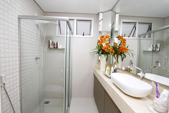 Banheiro Social de apartamento à venda com 3 quartos, 86m² em Serra, Belo Horizonte