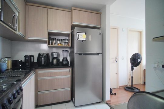 Cozinha de apartamento à venda com 2 quartos, 60m² em Santos Dumont, São Leopoldo