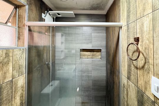 Banheiro Social de apartamento à venda com 2 quartos, 61m² em Rudge Ramos, São Bernardo do Campo