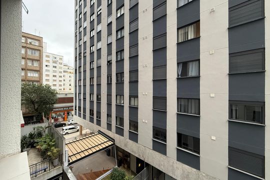 Vista da Sala de apartamento à venda com 1 quarto, 26m² em Vila Buarque, São Paulo
