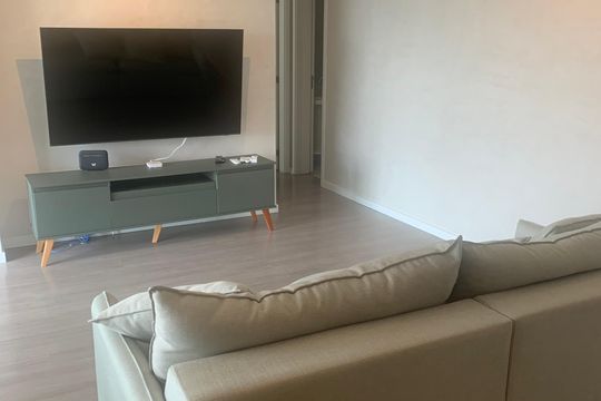 Sala de apartamento à venda com 1 quarto, 65m² em Cidade Monções, São Paulo