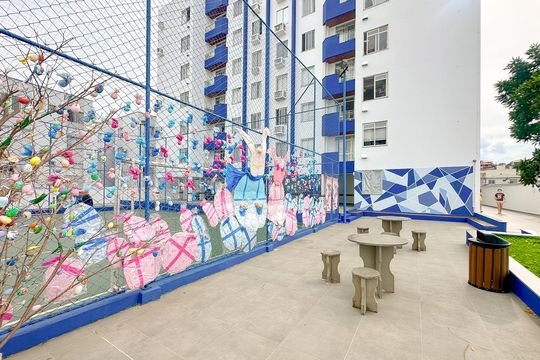 Área comum de apartamento para alugar com 2 quartos, 63m² em Praia Comprida, São José