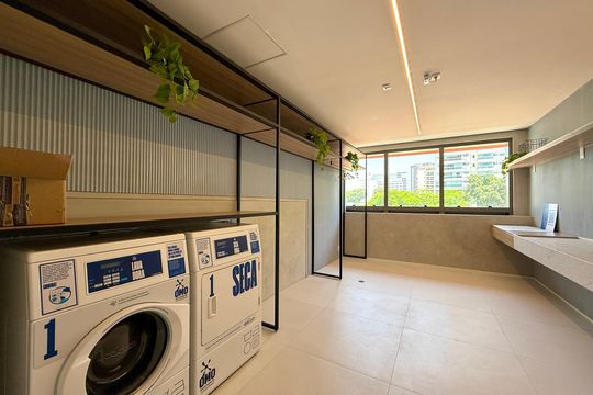 Área comum de apartamento à venda com 1 quarto, 25m² em Santo Amaro, São Paulo