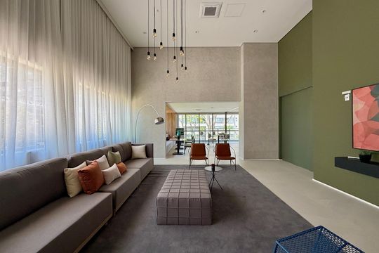 Área comum de apartamento à venda com 1 quarto, 25m² em Santo Amaro, São Paulo