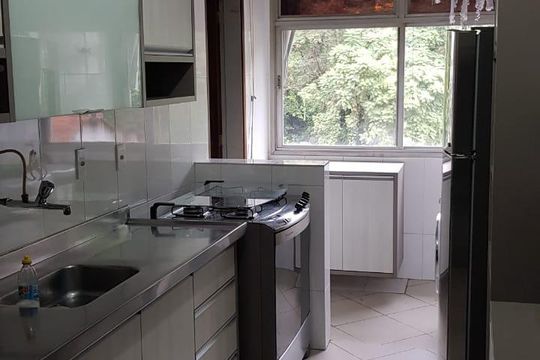 Cozinha de apartamento à venda com 4 quartos, 120m² em Grajaú, Rio de Janeiro