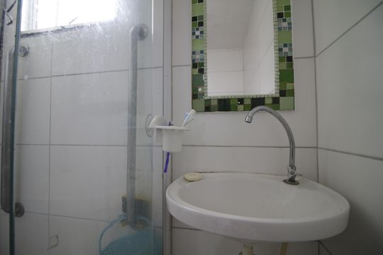 Banheiro da Suíte 3 de apartamento à venda com 3 quartos, 67m² em Jacarepaguá, Rio de Janeiro