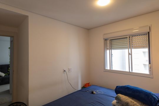 Quarto 01 de apartamento à venda com 2 quartos, 43m² em Jardim Ipaussurama, Campinas