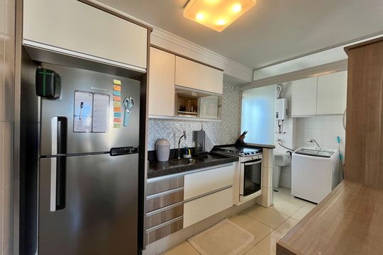 Cozinha de apartamento à venda com 2 quartos, 87m² em Vila Progresso, Campinas