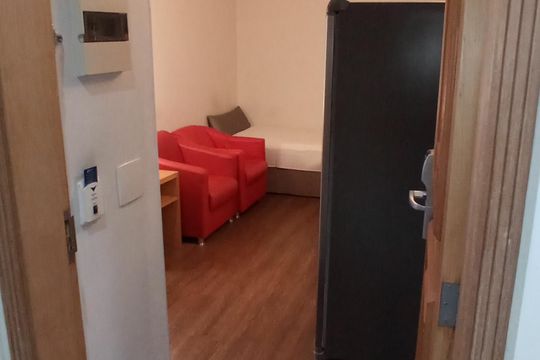 Sala de apartamento para alugar com 1 quarto, 55m² em Centro, Santo André