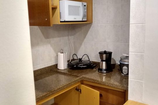 Cozinha de apartamento para alugar com 1 quarto, 55m² em Centro, Santo André