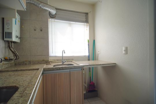 Cozinha de apartamento para alugar com 2 quartos, 63m² em São Miguel, São Leopoldo